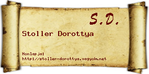 Stoller Dorottya névjegykártya