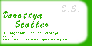 dorottya stoller business card